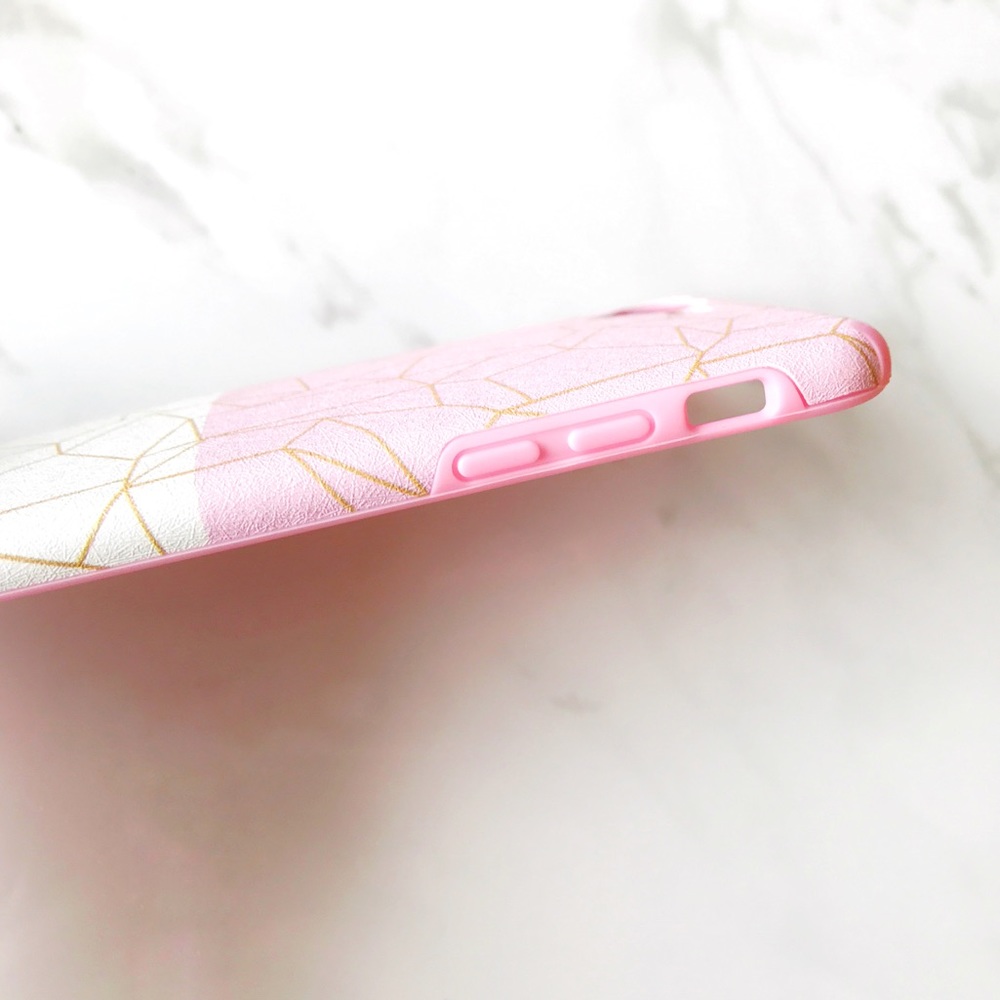 1 LEFT NEW iPhone 7+/8+ SOFT Pink Geometric Case - Picture 2 of 6